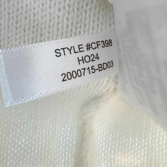 J. Crew Cable-Knit Hearts Crewneck Pullover Sweater Long Sleeve Ivory Small NWT - Picture 9 of 12